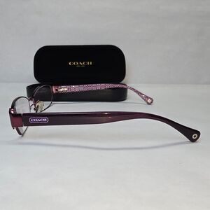 Coach Frames Glasses Readers +2 Logo Satin Purple Logo Design (9070) 53 15 135